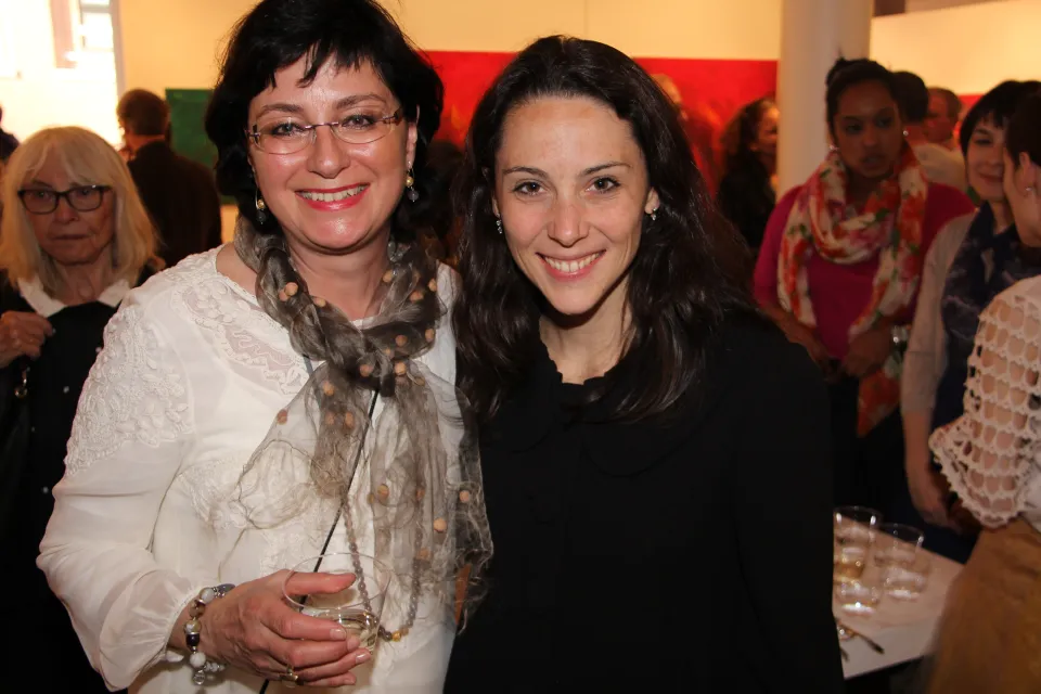 Isabelle with Clara Lemaire from Agora Team
