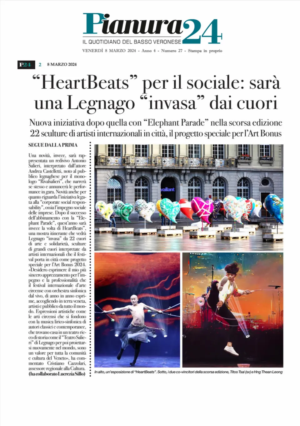 Heartbeats Tour 2024 TRENTO  und LEGNAGO Italien