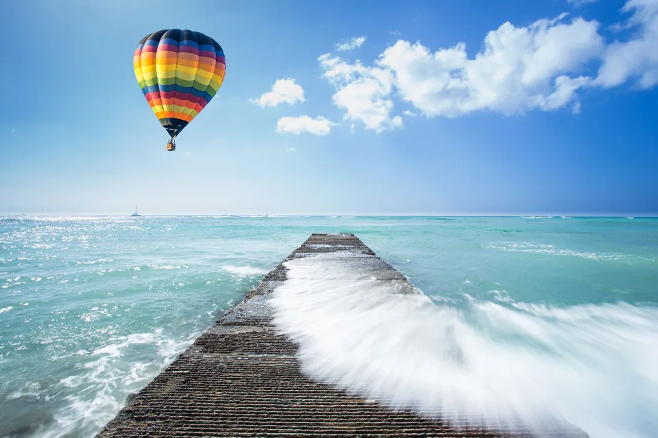 über das Meer